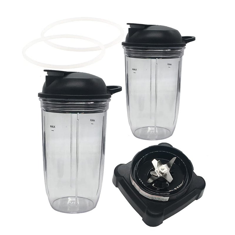 JOYSTAR Replacement extractor blade with 18oz 24oz cup and spout lid for Ninja Professional Blender and Ninja Professional 72oz Countertop Blender BL660W/BL660/BL740/BL770/BL771/BL773CO/780 - Image 4
